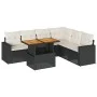 7-piece garden sofa set with black synthetic rattan cushions by , Garden sets - Ref: Foro24-3327045, Price: 460,47 €, Discoun...