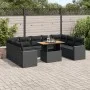 Set de sofás de jardín y cojines 10 pzas ratán sintético negro de , Conjuntos de jardín - Ref: Foro24-3327079, Precio: 691,58...