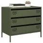 Cold-rolled steel sideboard in olive green 68x39x58.5 cm by , Sideboards - Ref: Foro24-851296, Price: 112,60 €, Discount: %