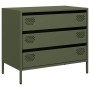 Cold-rolled steel sideboard in olive green 68x39x58.5 cm by , Sideboards - Ref: Foro24-851296, Price: 113,98 €, Discount: %