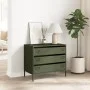 Cold-rolled steel sideboard in olive green 68x39x58.5 cm by , Sideboards - Ref: Foro24-851296, Price: 112,60 €, Discount: %