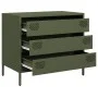 Cold-rolled steel sideboard in olive green 68x39x58.5 cm by , Sideboards - Ref: Foro24-851296, Price: 112,60 €, Discount: %