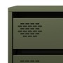 Cold-rolled steel sideboard in olive green 68x39x58.5 cm by , Sideboards - Ref: Foro24-851296, Price: 113,98 €, Discount: %