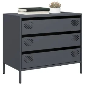 Cold-rolled steel sideboard in anthracite color, 68x39x58.5 cm by , Sideboards - Ref: Foro24-851294, Price: 111,74 €, Discoun...