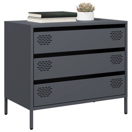 Aparador de acero laminado en frío antracita 68x39x58,5 cm de , Aparadores - Ref: Foro24-851294, Precio: 113,23 €, Descuento: %