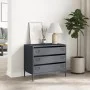 Cold-rolled steel sideboard in anthracite color, 68x39x58.5 cm by , Sideboards - Ref: Foro24-851294, Price: 111,74 €, Discoun...