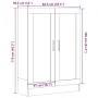 Armario de libros madera ingeniería envejecida 82,5x30,5x115 cm de , Librerías y estanterías - Ref: Foro24-856156, Precio: 10...