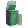 Anthracite steel garbage container shed 72x81x115 cm by , Waste container supports - Ref: Foro24-4006173, Price: 109,25 €, Di...