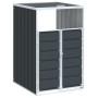 Anthracite steel garbage container shed 72x81x115 cm by , Waste container supports - Ref: Foro24-4006173, Price: 116,57 €, Di...