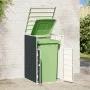 Anthracite steel garbage container shed 72x81x115 cm by , Waste container supports - Ref: Foro24-4006173, Price: 109,25 €, Di...