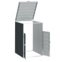 Anthracite steel garbage container shed 72x81x115 cm by , Waste container supports - Ref: Foro24-4006173, Price: 116,57 €, Di...