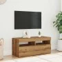 Mueble de TV luces LED madera roble artisan 90x35x40 cm de , Muebles TV - Ref: Foro24-856308, Precio: 71,69 €, Descuento: %