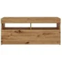 Mueble de TV luces LED madera roble artisan 90x35x40 cm de , Muebles TV - Ref: Foro24-856308, Precio: 71,69 €, Descuento: %