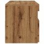 Mueble de TV luces LED madera roble artisan 90x35x40 cm de , Muebles TV - Ref: Foro24-856308, Precio: 75,93 €, Descuento: %