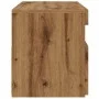 Mueble de TV luces LED madera roble artisan 90x35x40 cm de , Muebles TV - Ref: Foro24-856308, Precio: 71,69 €, Descuento: %
