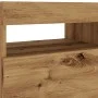 Mueble de TV luces LED madera roble artisan 90x35x40 cm de , Muebles TV - Ref: Foro24-856308, Precio: 71,69 €, Descuento: %