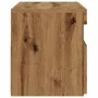 TV stand with LED lights, oak wood artisan 75x35x40 cm by , TV Furniture - Ref: Foro24-856317, Price: 52,10 €, Discount: %