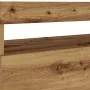 TV stand with LED lights, oak wood artisan 75x35x40 cm by , TV Furniture - Ref: Foro24-856317, Price: 52,10 €, Discount: %