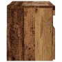TV stand with LED lights, aged engineered wood, 75x35x40 cm by , TV Furniture - Ref: Foro24-856315, Price: 52,67 €, Discount: %