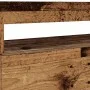 TV stand with LED lights, aged engineered wood, 75x35x40 cm by , TV Furniture - Ref: Foro24-856315, Price: 51,92 €, Discount: %