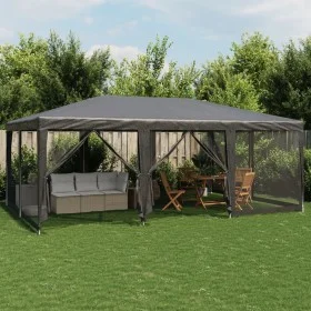 Partyzelt mit 10 Wänden aus anthrazitgrauem HDPE-Netzstoff 6x4m. von , Zelte - Ref: Foro24-4010069, Preis: 177,25 €, Rabatt: %