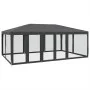 Partyzelt mit 10 Wänden aus anthrazitgrauem HDPE-Netzstoff 6x4m. von , Zelte - Ref: Foro24-4010069, Preis: 177,25 €, Rabatt: %