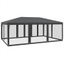 Carpa para fiestas 10 paredes de malla HDPE gris antracita 6x4m de , Tiendas de campaña - Ref: Foro24-4010069, Precio: 180,41...