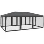 Partyzelt mit 10 Wänden aus anthrazitgrauem HDPE-Netzstoff 6x4m. von , Zelte - Ref: Foro24-4010069, Preis: 177,25 €, Rabatt: %