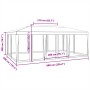 Carpa para fiestas 10 paredes de malla HDPE gris antracita 6x4m de , Tiendas de campaña - Ref: Foro24-4010069, Precio: 180,41...