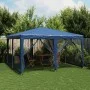 Partyzelt mit 8 blauen HDPE-Mesh-Wänden 4x4 m. von , Zelte - Ref: Foro24-4010062, Preis: 127,82 €, Rabatt: %