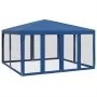 Party tent with 8 blue HDPE mesh walls 4x4 m by , tents - Ref: Foro24-4010062, Price: 127,82 €, Discount: %