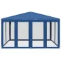 Partyzelt mit 8 blauen HDPE-Mesh-Wänden 4x4 m. von , Zelte - Ref: Foro24-4010062, Preis: 127,82 €, Rabatt: %