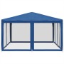 Partyzelt mit 8 blauen HDPE-Mesh-Wänden 4x4 m. von , Zelte - Ref: Foro24-4010062, Preis: 130,00 €, Rabatt: %