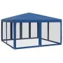 Partyzelt mit 8 blauen HDPE-Mesh-Wänden 4x4 m. von , Zelte - Ref: Foro24-4010062, Preis: 127,82 €, Rabatt: %