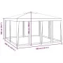 Partyzelt mit 8 blauen HDPE-Mesh-Wänden 4x4 m. von , Zelte - Ref: Foro24-4010062, Preis: 127,82 €, Rabatt: %