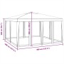 Partyzelt mit 8 blauen HDPE-Mesh-Wänden 4x4 m. von , Zelte - Ref: Foro24-4010062, Preis: 130,00 €, Rabatt: %