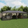Partyzelt mit 12 Wänden aus anthrazitgrauem HDPE-Netzstoff 8x4m. von , Zelte - Ref: Foro24-4010074, Preis: 218,97 €, Rabatt: %