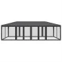 Party tent with 12 walls made of anthracite gray HDPE mesh, 8x4m. by , tents - Ref: Foro24-4010074, Price: 213,31 €, Discount: %