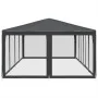 Party tent with 12 walls made of anthracite gray HDPE mesh, 8x4m. by , tents - Ref: Foro24-4010074, Price: 213,31 €, Discount: %