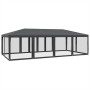 Party tent with 12 walls made of anthracite gray HDPE mesh, 8x4m. by , tents - Ref: Foro24-4010074, Price: 218,97 €, Discount: %