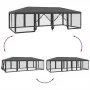 Party tent with 12 walls made of anthracite gray HDPE mesh, 8x4m. by , tents - Ref: Foro24-4010074, Price: 213,31 €, Discount: %