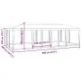 Party tent with 12 walls made of anthracite gray HDPE mesh, 8x4m. by , tents - Ref: Foro24-4010074, Price: 213,31 €, Discount: %