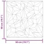 Wandpaneele 48 Stück XPS Amethyst Grau 50x50 cm 12 m² von , Wandverkleidung - Ref: Foro24-4100053, Preis: 111,13 €, Rabatt: %