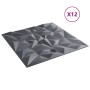 Wandpaneele 12 Stück XPS Amethyst Grau 50x50 cm 3 m² von , Wandverkleidung - Ref: Foro24-4100051, Preis: 38,48 €, Rabatt: %