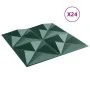 Paneles de pared 24 uds XPS origami verde 50x50 cm 6 m² de , Recubrimiento de paredes - Ref: Foro24-4100066, Precio: 58,42 €,...