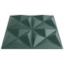 24 Stück XPS Origami-Wandpaneele in Grün, 50x50 cm, 6 m². von , Wandverkleidung - Ref: Foro24-4100066, Preis: 59,31 €, Rabatt: %
