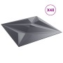 Wandpaneele 48 Stück XPS grauer Stern 50x50 cm 12 m² von , Wandverkleidung - Ref: Foro24-4100070, Preis: 104,67 €, Rabatt: %