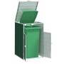 Green steel garbage container shed 72x81x115 cm by , Waste container supports - Ref: Foro24-4006171, Price: 125,80 €, Discoun...