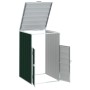 Green steel garbage container shed 72x81x115 cm by , Waste container supports - Ref: Foro24-4006171, Price: 125,80 €, Discoun...
