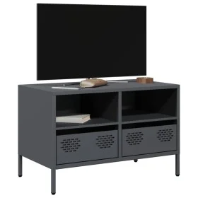 TV stand made of cold-rolled anthracite steel, measuring 68x39x43.5 cm. by , TV Furniture - Ref: Foro24-851318, Price: 68,87 ...